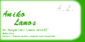 aniko lamos business card